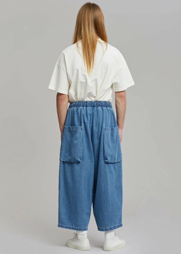 Cheapest β¨ The Farmers Market Cliff Denim Balloon Pants - Worn Wash π 10 The Farmers Market Cliff Denim Balloon Pants - Worn Wash
