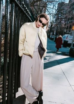 Blossom CLOTHING Connell Reversible Bomber - Black/Mastic