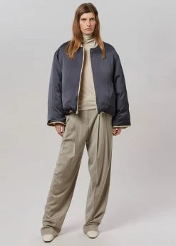 Blossom CLOTHING Connell Reversible Bomber - Black/Mastic