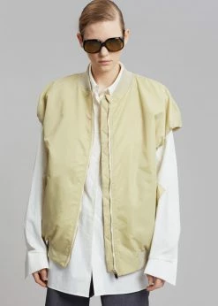 The Frankie Shop CLOTHING Cosmo Satin Vest - Cream
