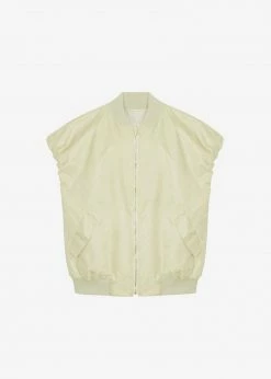 The Frankie Shop CLOTHING Cosmo Satin Vest - Cream