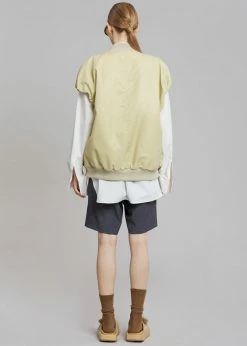 The Frankie Shop CLOTHING Cosmo Satin Vest - Cream