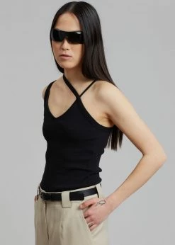 Covert Strappy Tank - Black CLOTHING