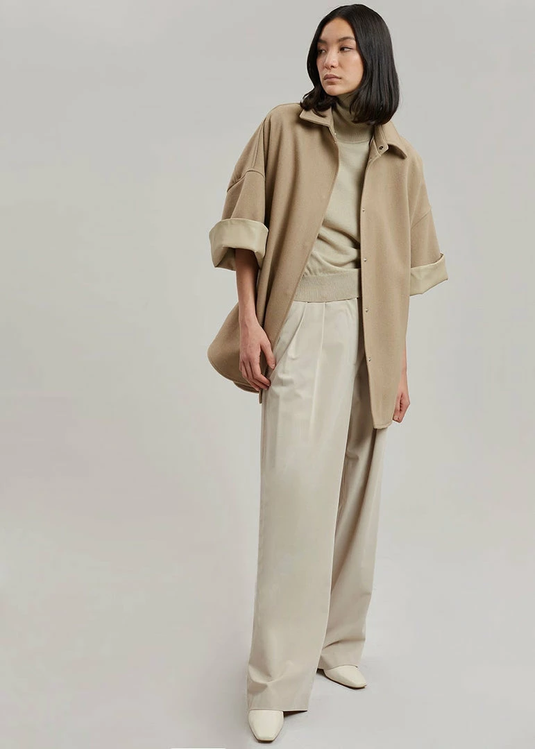 Coupon π The Frankie Shop Cybele Overshirt - Natural π― 2 The Frankie Shop Cybele Overshirt - Natural