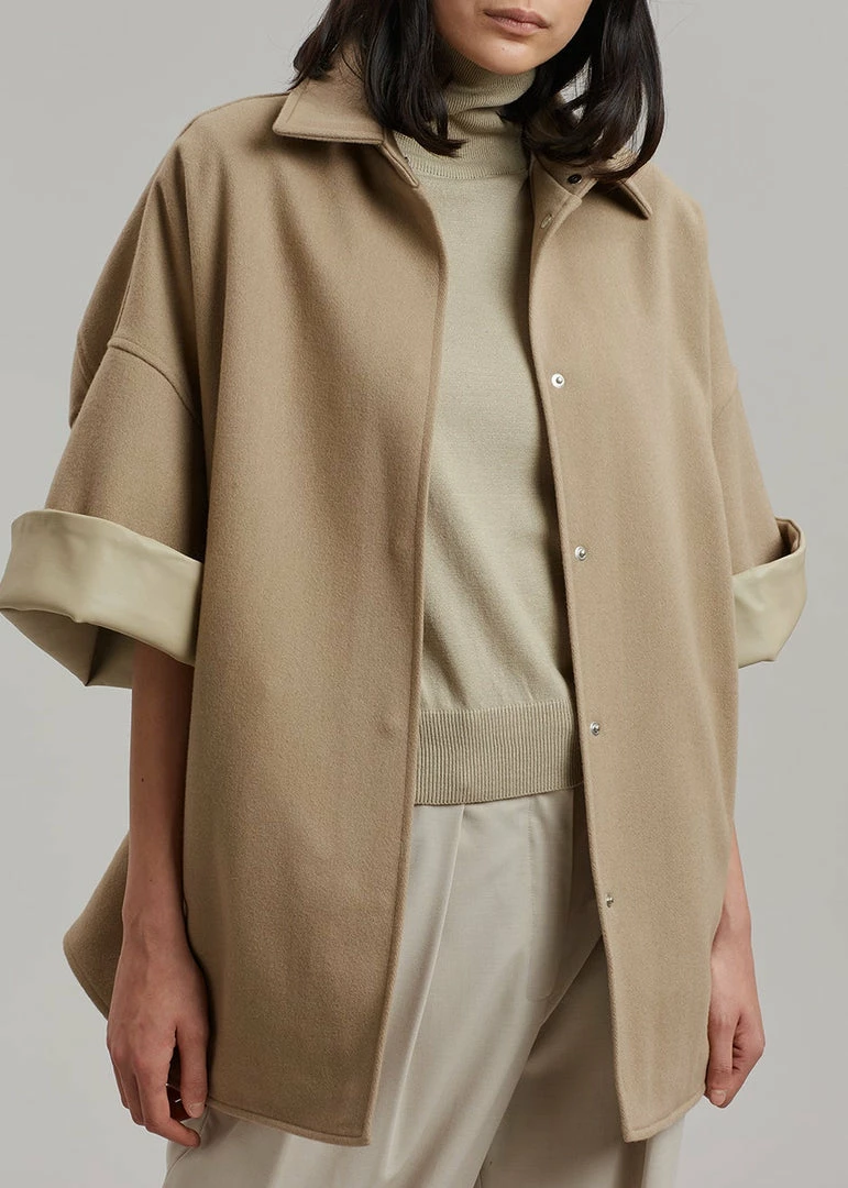 Coupon π The Frankie Shop Cybele Overshirt - Natural π― 3 The Frankie Shop Cybele Overshirt - Natural