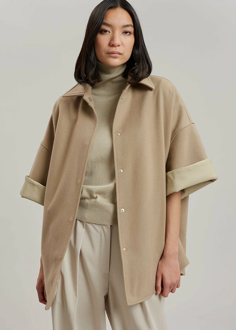 Coupon π The Frankie Shop Cybele Overshirt - Natural π― 4 The Frankie Shop Cybele Overshirt - Natural