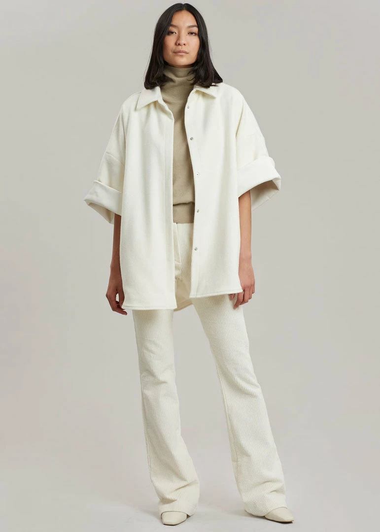 Best Pirce π The Frankie Shop Cybele Overshirt - White π₯ 1 The Frankie Shop Cybele Overshirt - White