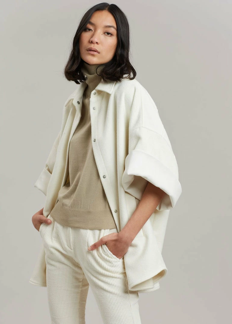 Best Pirce π The Frankie Shop Cybele Overshirt - White π₯ 6 The Frankie Shop Cybele Overshirt - White