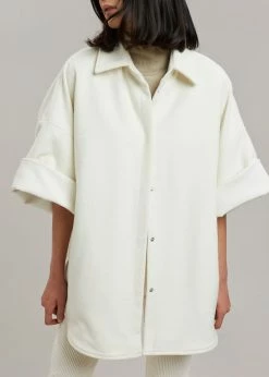 Best Pirce π The Frankie Shop Cybele Overshirt - White π₯ 15 The Frankie Shop Cybele Overshirt - White