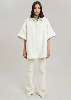 Best Pirce π The Frankie Shop Cybele Overshirt - White π₯ 16 The Frankie Shop Cybele Overshirt - White
