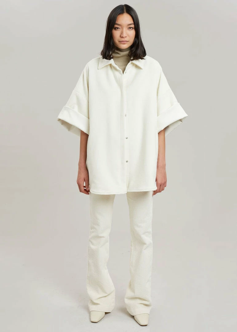 Best Pirce π The Frankie Shop Cybele Overshirt - White π₯ 5 The Frankie Shop Cybele Overshirt - White