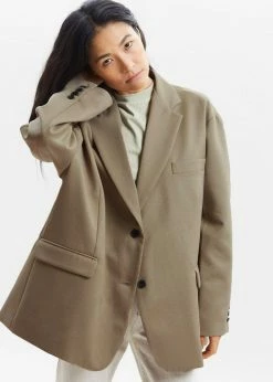 Stage Frankie Oversized Boyfriend Blazer - Desert Taupe