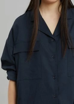 Credito Dido Pocket Shirt - Navy