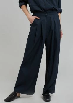 Credito Dido Wide Trousers - Navy