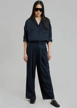 Credito Dido Wide Trousers - Navy