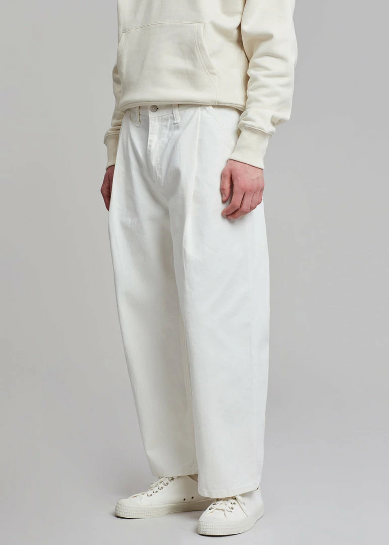 Budget βοΈ The Frankie Shop Drew Denim Pants - White π 3 The Frankie Shop Drew Denim Pants - White