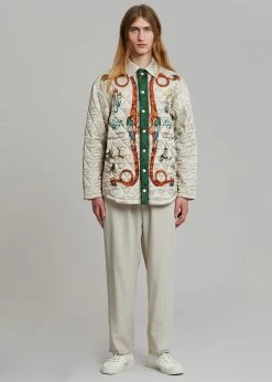 Men EGONLab Quilted Shirt - Dynasty Print