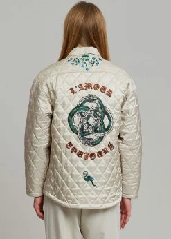 Men EGONLab Quilted Shirt - Dynasty Print