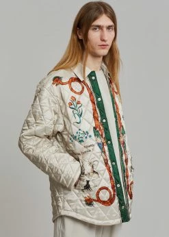 Men EGONLab Quilted Shirt - Dynasty Print