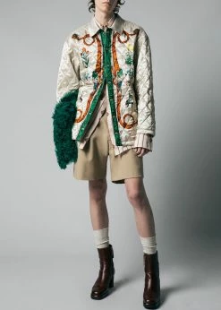 Men EGONLab Quilted Shirt - Dynasty Print