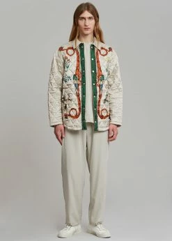 Men EGONLab Quilted Shirt - Dynasty Print