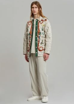 Men EGONLab Quilted Shirt - Dynasty Print