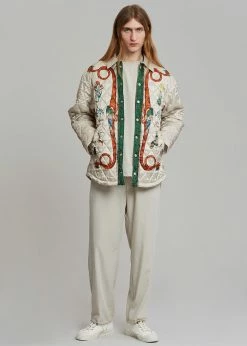 Men EGONLab Quilted Shirt - Dynasty Print