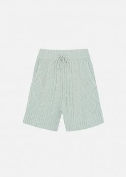 The Frankie Shop Eira Knit Shorts - Celadon