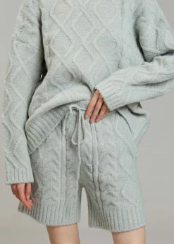 The Frankie Shop Eira Knit Shorts - Celadon