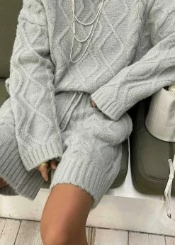 The Frankie Shop Eira Knit Shorts - Celadon