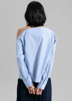Sandalwood Eliz Shirt - Blue Stripe