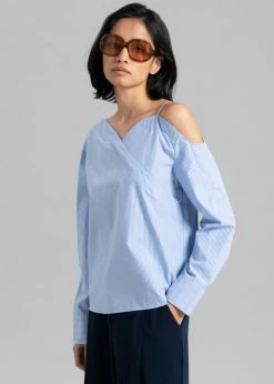 Sandalwood Eliz Shirt - Blue Stripe