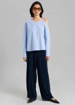 Sandalwood Eliz Shirt - Blue Stripe