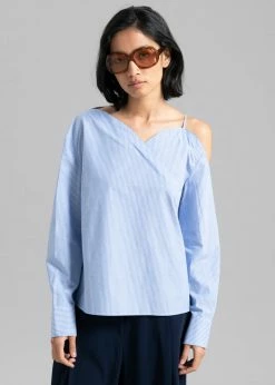 Sandalwood Eliz Shirt - Blue Stripe