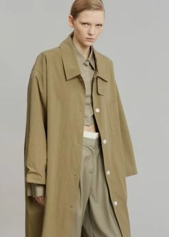 The Frankie Shop CLOTHING Emma Trench Coat - Sand
