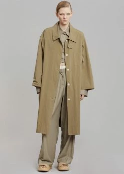 The Frankie Shop CLOTHING Emma Trench Coat - Sand
