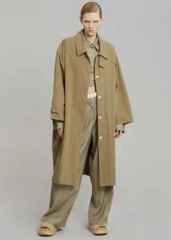The Frankie Shop CLOTHING Emma Trench Coat - Sand