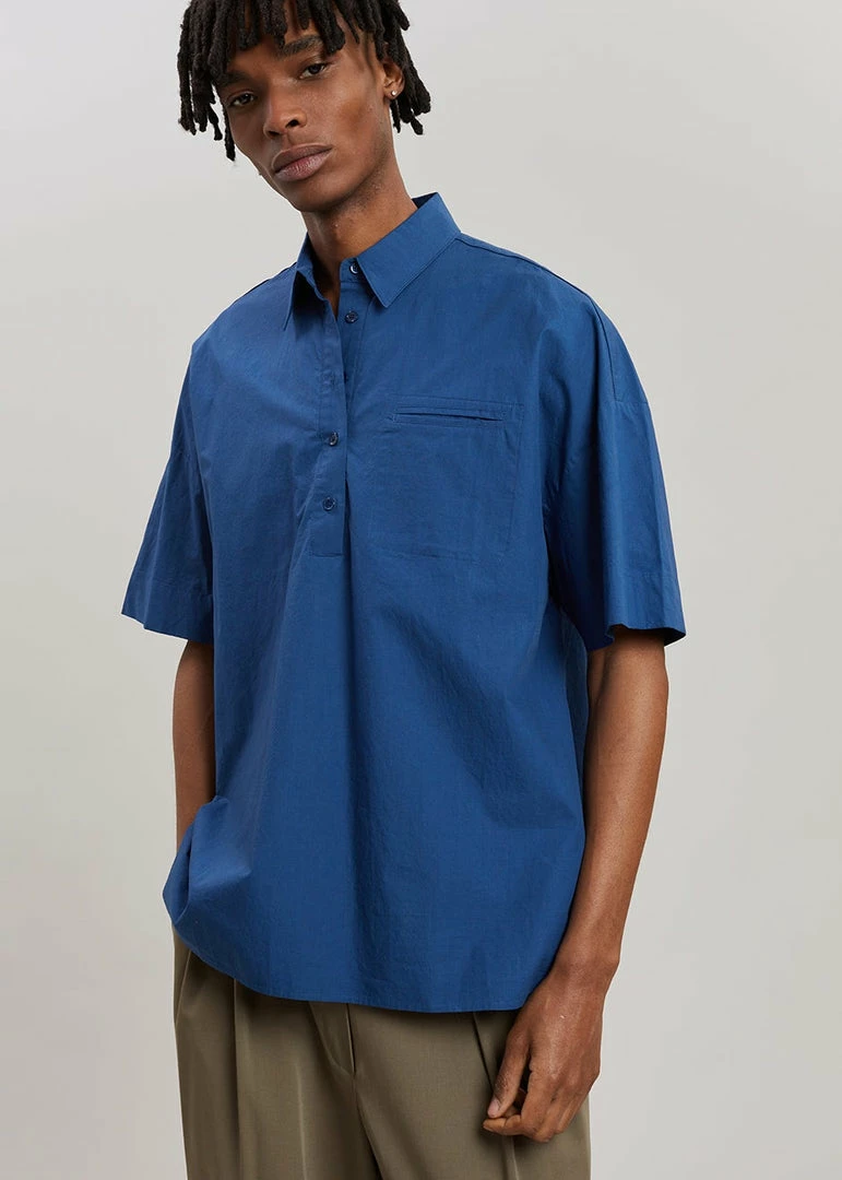 Best Sale π Masof Enzo π Shirt - Indigo π 9 Masof Enzo Shirt - Indigo