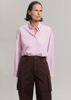 The Frankie Shop Erika Shirt - Pink Stripe