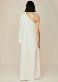 CLOTHING Esse Studios One Shoulder Column Dress - Ivory