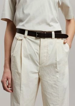 CLOTHING Esse Studios Tailored Cotton Trousers - Ivory