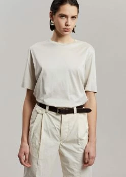 CLOTHING Esse Studios Tailored Cotton Trousers - Ivory