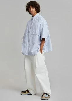 Farmers Market Ethan Pocket Shirt - Blue Stripe