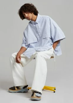 Farmers Market Ethan Pocket Shirt - Blue Stripe