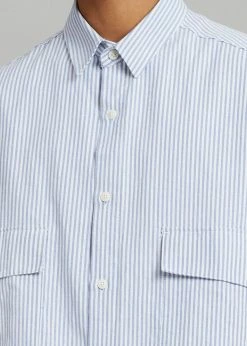 Farmers Market Ethan Pocket Shirt - Blue Stripe
