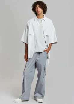 Farmers Market Ethan Pocket Shirt - Slate Stripe