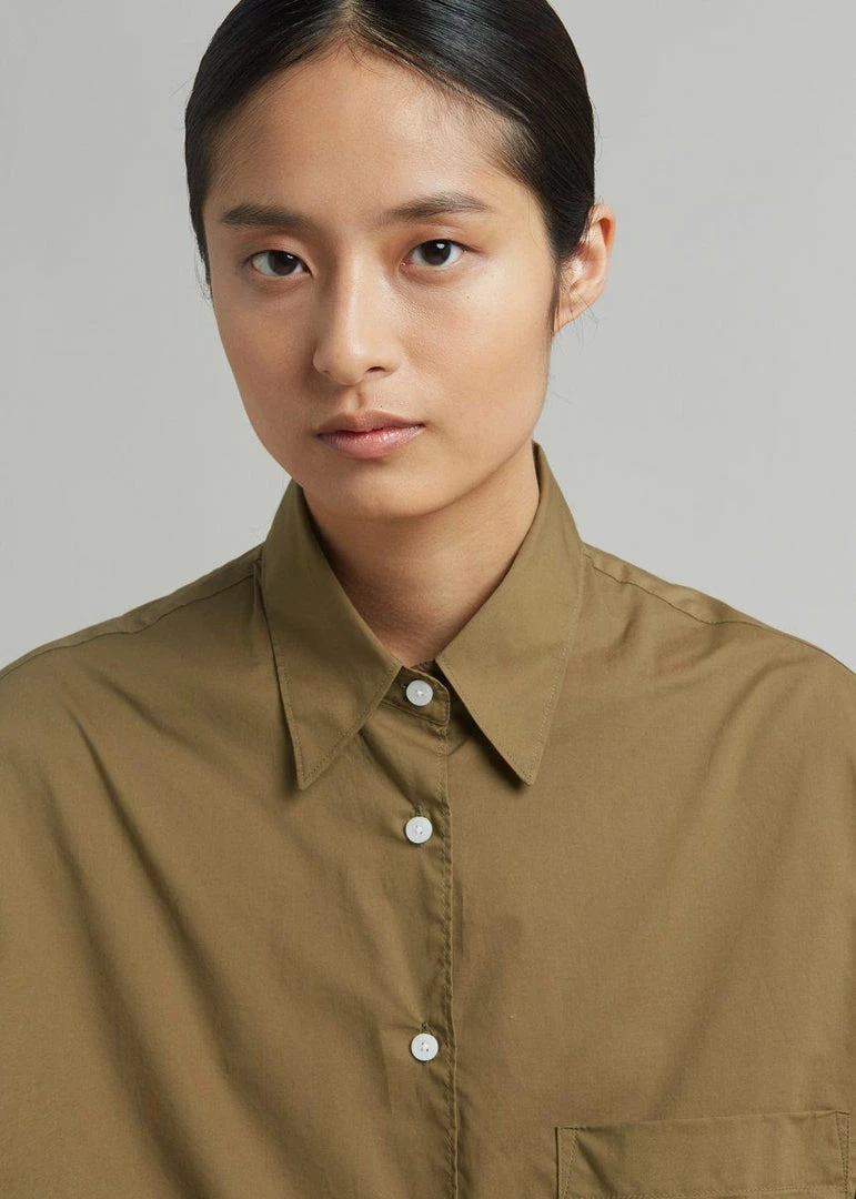 Top 10 π The Frankie Shop CLOTHING Everyday π Shirt - Khaki π 4 The Frankie Shop CLOTHING Everyday Shirt - Khaki