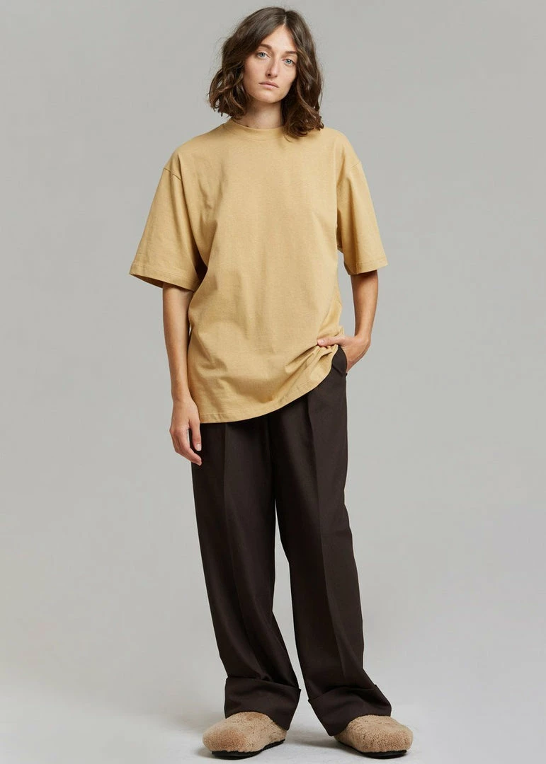 Hot Sale π― The Frankie Shop CLOTHING Evora Tee - Sahara π 1 The Frankie Shop CLOTHING Evora Tee - Sahara