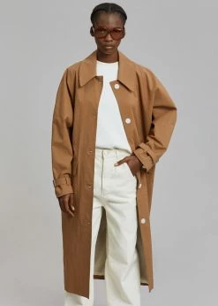 Browns Faloda Trench Coat - Brown