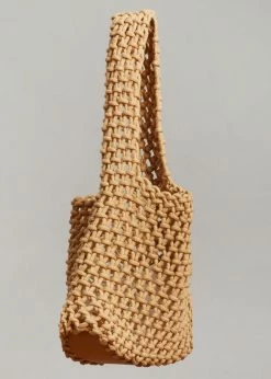 Cafe Noir ACCESSORIES Fana Mini Net Bag - Biscuit